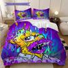 Vibrant Chaos Surreal Meltdown Bedding (1 * duvet cover + 2 * pillowcase, without core) 2D Flat Duvet cover and pillowcase Bedding set