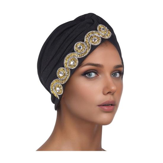 Женский платок на голову Эластичный обхват головы Дизайн с перекручиванием Шапка-тюрбан