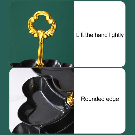 Фруктовая корзина-подставка для кухонной столешницы, 3-х уровневая, экономящая место подставка для фруктов, поднос для еды, органайзер для фруктов, закусок и десертов