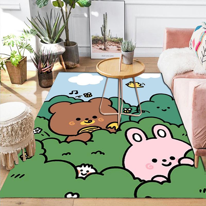 Cartoon Animals Rug Floor Mat for Living Room or Bedroom Soft and Comfortable Carpet a Gift for Birthday and Holiday.SFF0917347