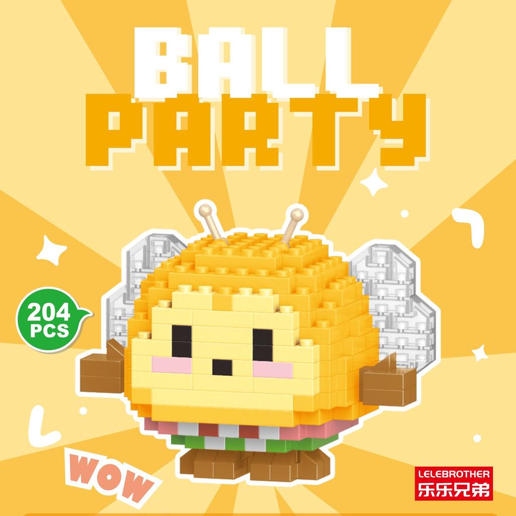 Серия кукол-животных из микрочастиц, строительные блоки, детские сборные игрушки