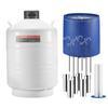 VEVOR Liquid Nitrogen Tank, 30 L Aluminum Alloy Liquid Nitrogen Container, LN2 Tank Dewar with 6 Canisters and Carry Bag with Straps