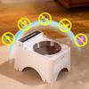 Portable Pet Cat Bowl Detachable Safe Feeder Automatic Sensing Open Lid Dog Bowl Cat Basin Plug-in Pet Food Utensil Products