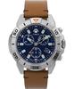 Часы Timex Men's Expedition North Ridge 42 мм - бежевый ремешок, синий циферблат, корпус из IP-стали, коричневый цвет
