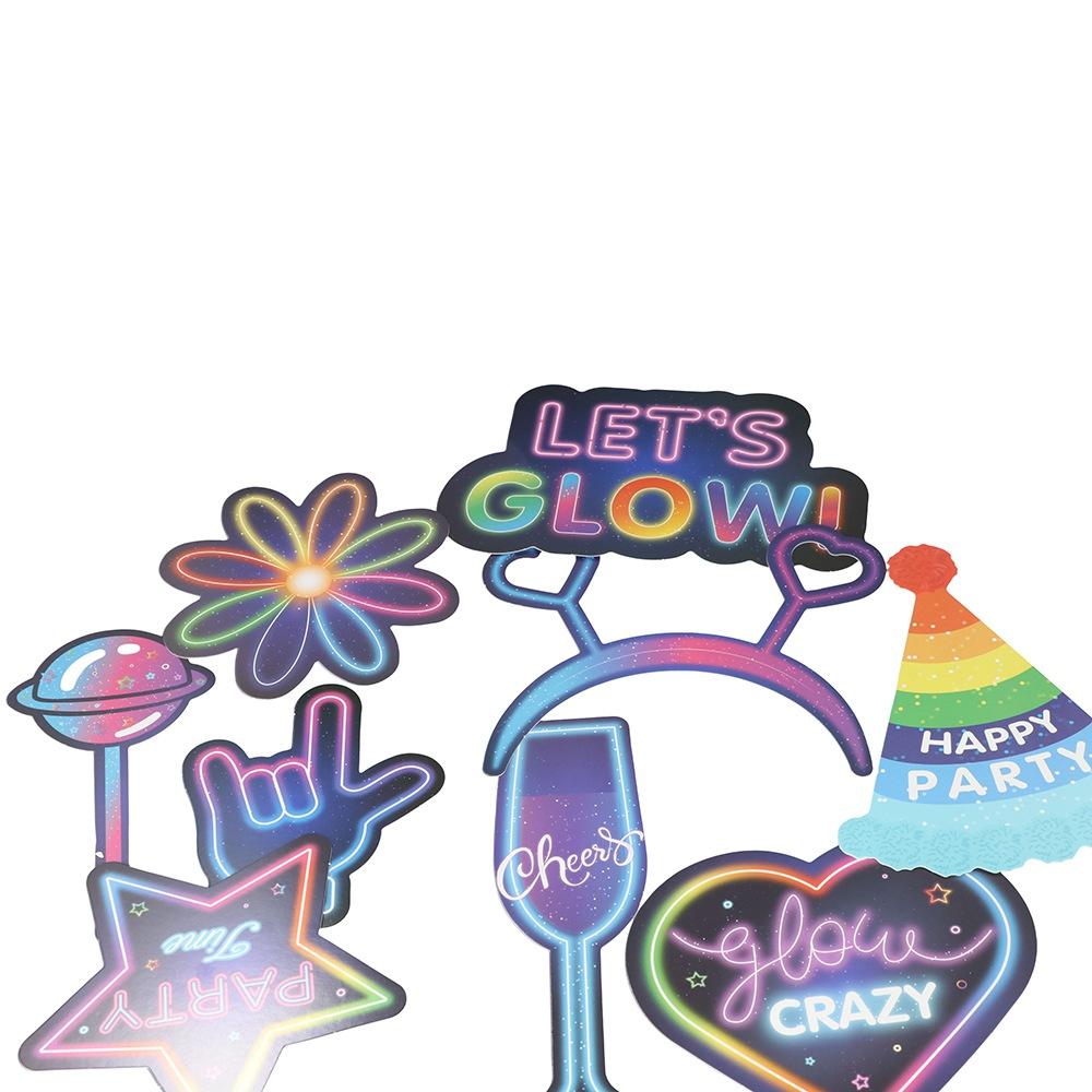 Gift Glow Hat Glow Theme Party Photo Props Photobooth Accessories For Birthday Party Supplies