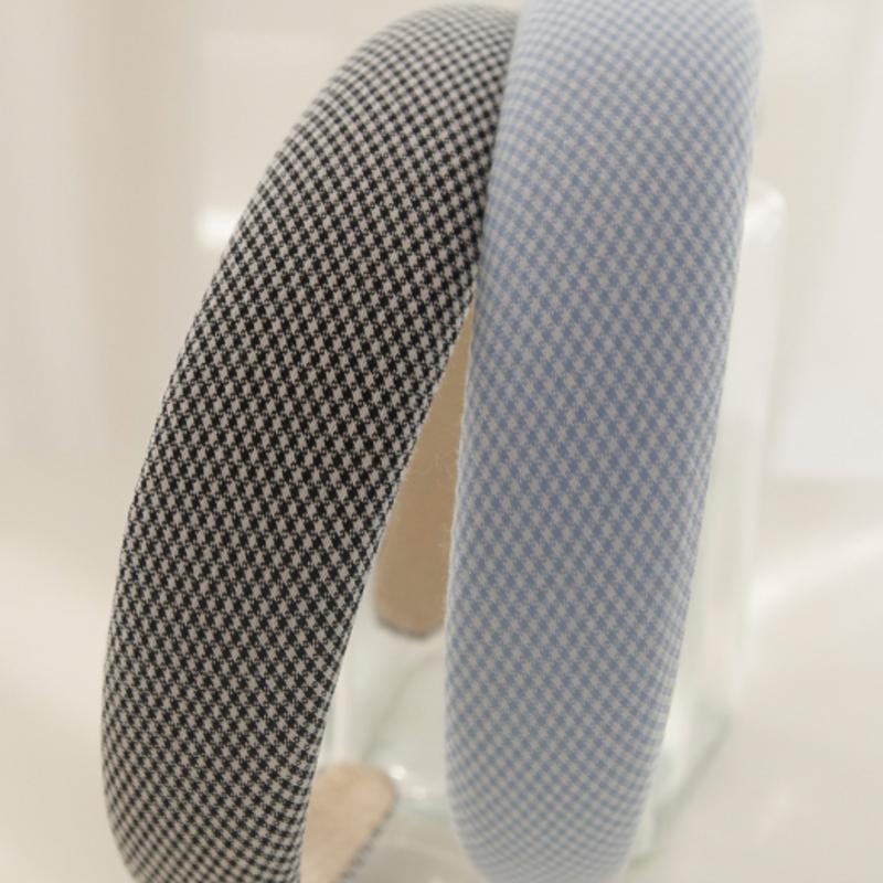 J.Lauren Эмбо Клетчатая Пушистая Повязка для Волос H0829