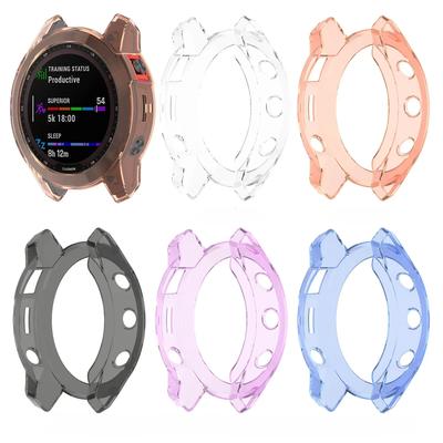 Прозрачный ТПУ чехол для Garmin Fenix 6 6S 6X Pro 7 7S 7X Pro 5 5S 5X Plus Мягкий защитный чехол для часов Garmin Тонкая накладка