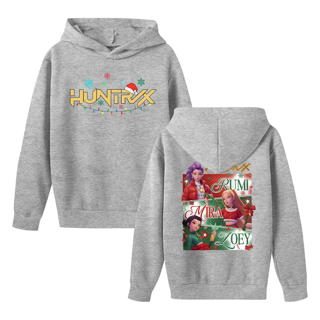 Kids' Long Sleeve Loose Pullover Letter Print Drawstring Hooded Sweatshirt