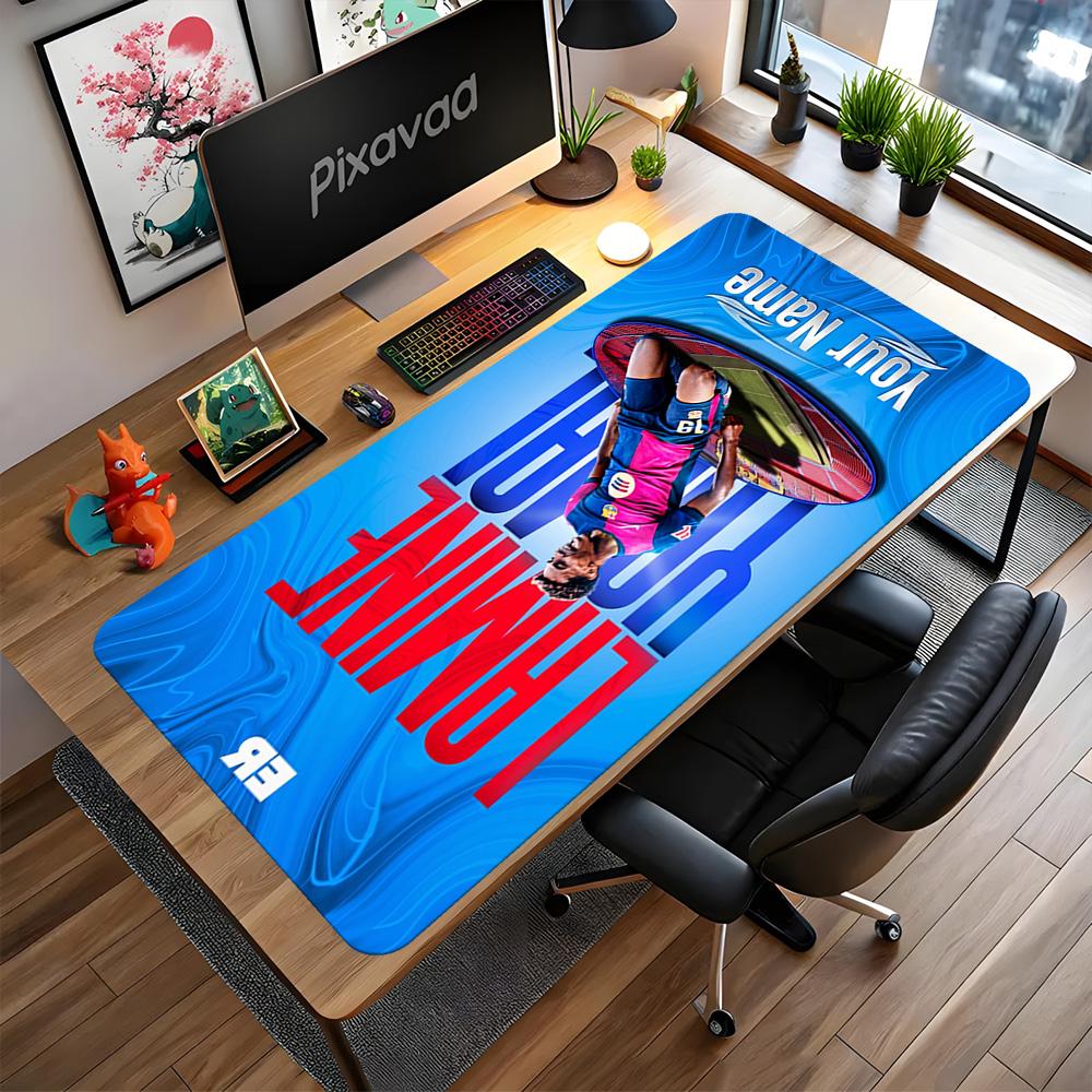 Yamal Customized Name Mouse Pad Keyboard Pad Desktop Mouse Pad Non-Slip Rubber Base Perfect Gift for Gamers And Professionals