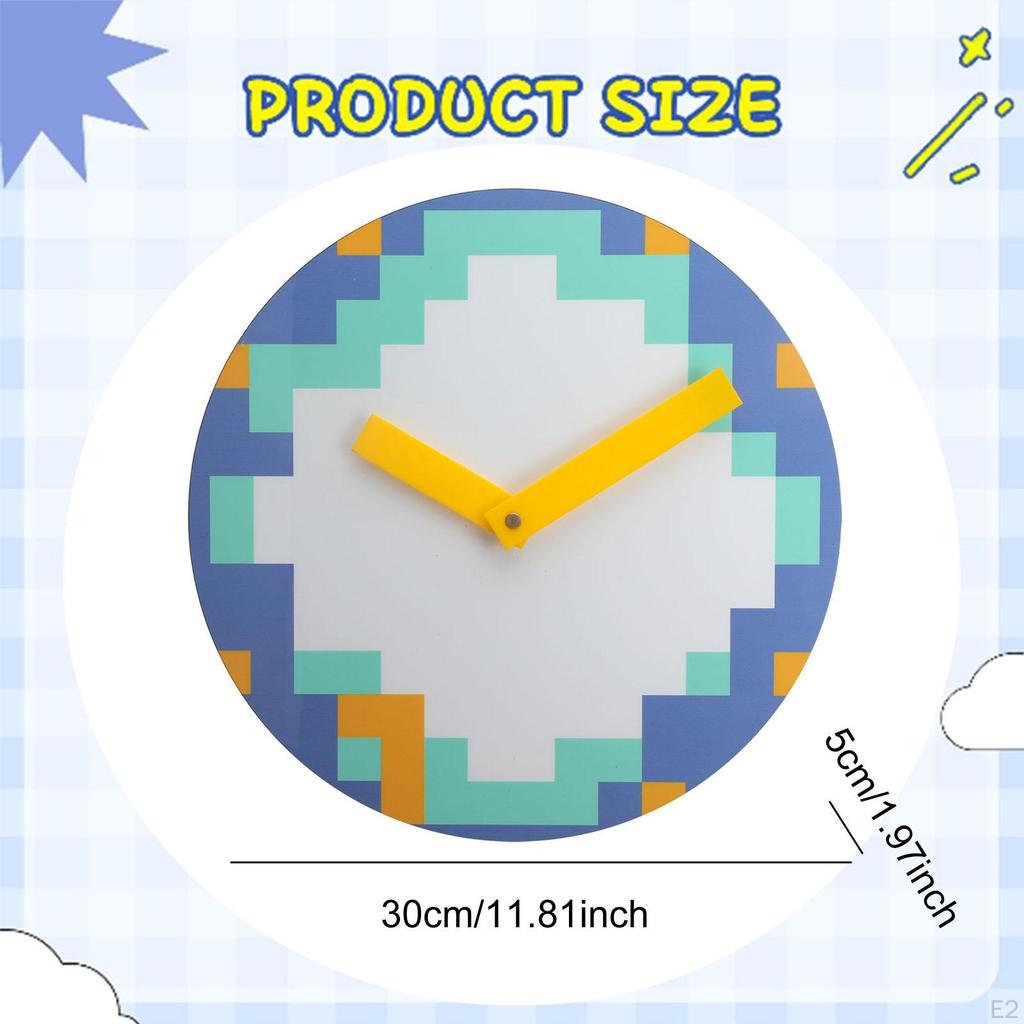 Настенные часы Украшение Мозаика Стильные Универсальные Современное искусство Декоративные для Студии Кабинета