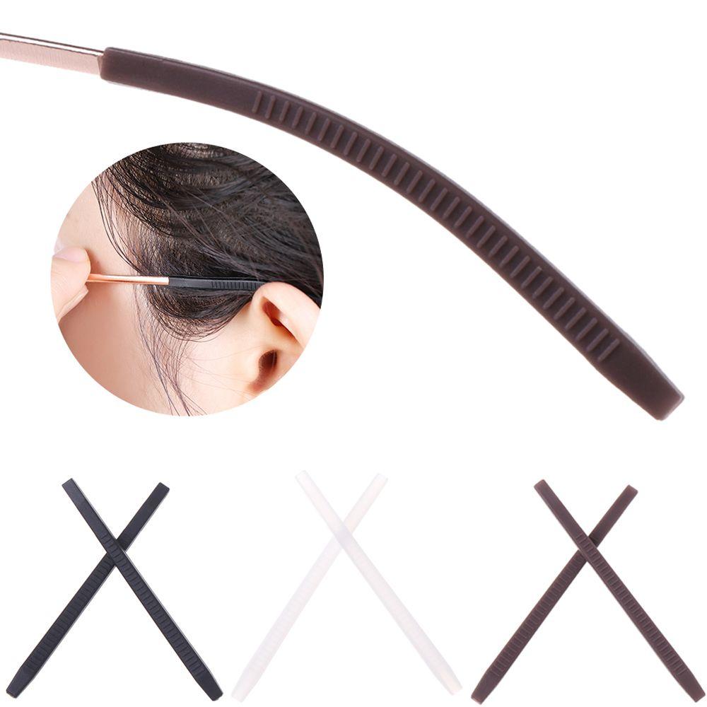 Women Men Sports Temple Hook Silicone Tip Ear Grip Glasses Leg Sets Anti-Slip Sun Glasses Slip Set
