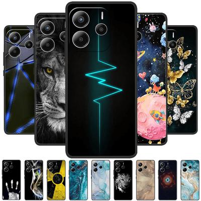 Чехол для Redmi Note 14 4G Note14 Роскошные Мультяшные Мягкие Силиконовые TPU Чехлы для Телефона Для Redmi Note 14 5G Ударопрочный Бампер Fundas