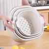 Double-Layer Kitchen Drain Basket for Fruits & Vegetables - Food-Grade Storage & Strainer
