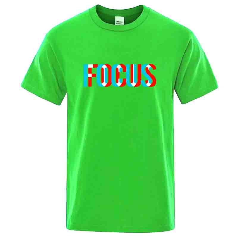 Summer Mens Tshirt High Quality 100 Cotton Loose Focus Print Men Top Casual Loose Oneck Men Short Sleeve Tshirt Male Tees
