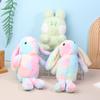 1 шт. Мягкая игрушка в виде животного, красочная кукла-кролик, милый кролик, плюшевая игрушка, детские игрушки, подарок на день рождения, рождественский подарок для девочки
