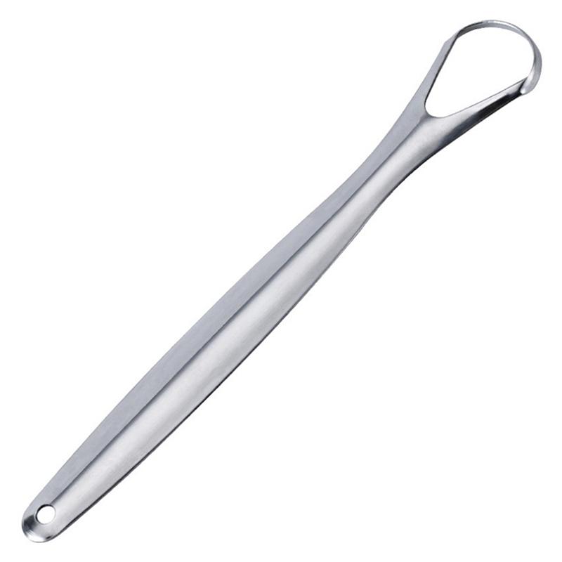 Скребок для языка из нержавеющей стали, средство для чистки языка, медицинская щетка для рта, многоразовая