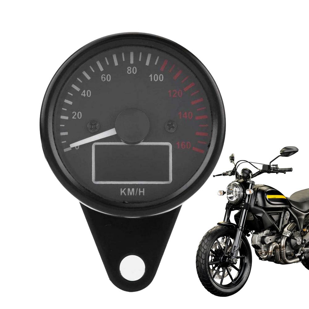 Motorcycle Speedometer Digital Motorcycle Tachometer Speed Gauge LED Odometer Waterproof Tachometer Universal Digital Gauge