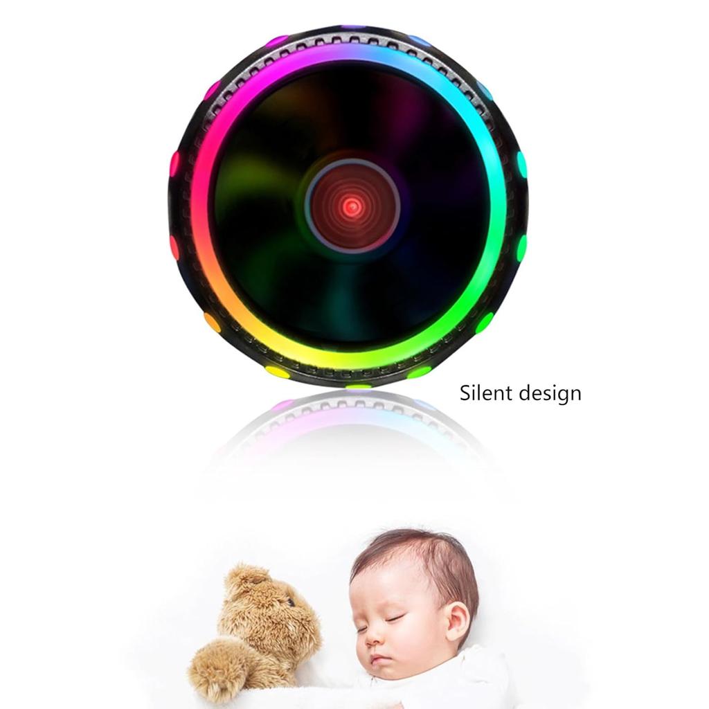 High-performance RGB LED CPU cooler compatible with 775 1155 1366 RGB black anodized aluminum silent cooling fan
