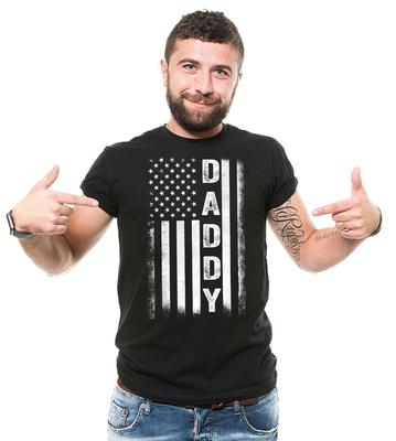 Мужская футболка 'Папа' Футболка 'Папа Флаг США' Патриотическая футболка США Футболка на День отца Футболка 'Папа' Унисекс Футболка