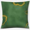 Оливково-зеленый узор с принтом, домашняя наволочка, квадратная офисная наволочка