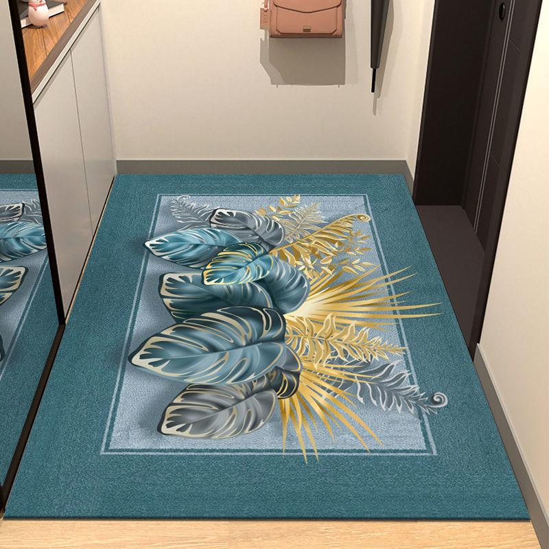 Crystal Velvet Door Floor Mat, Household Simple Door Entrance Door Porch Door Mat, European Door Door Foot Pad, DirtResistant And NonSlip