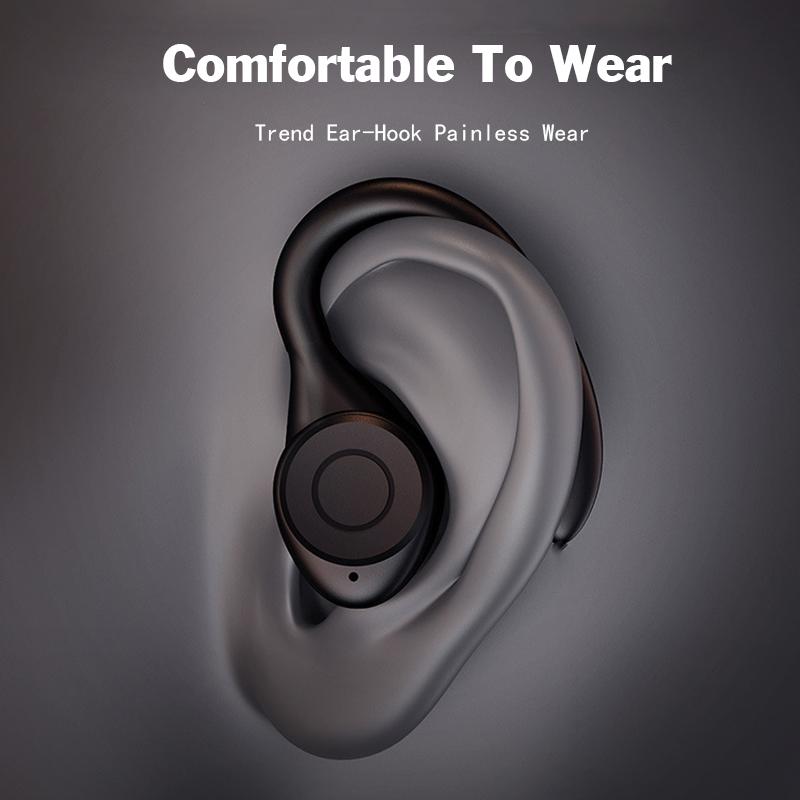 CVC8.0 Noise Cancel Wireless Earphones HiFi Stereo Headset With Microphone Headphone Digital Display For All Smartphones
