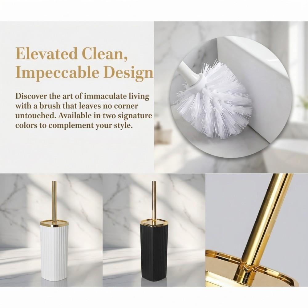 Hard-Bristled Toilet Brush Long-Handle Toilet Cleaning Brush Professional Bathroom Brush House Use