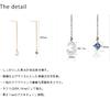 Cloud-Jewelry bsce-9sv Сапфир - камень сентября Серьги-цепочки женские с цифрой [В комплекте деревянная подарочная коробка] Серебро 925 bsce-9