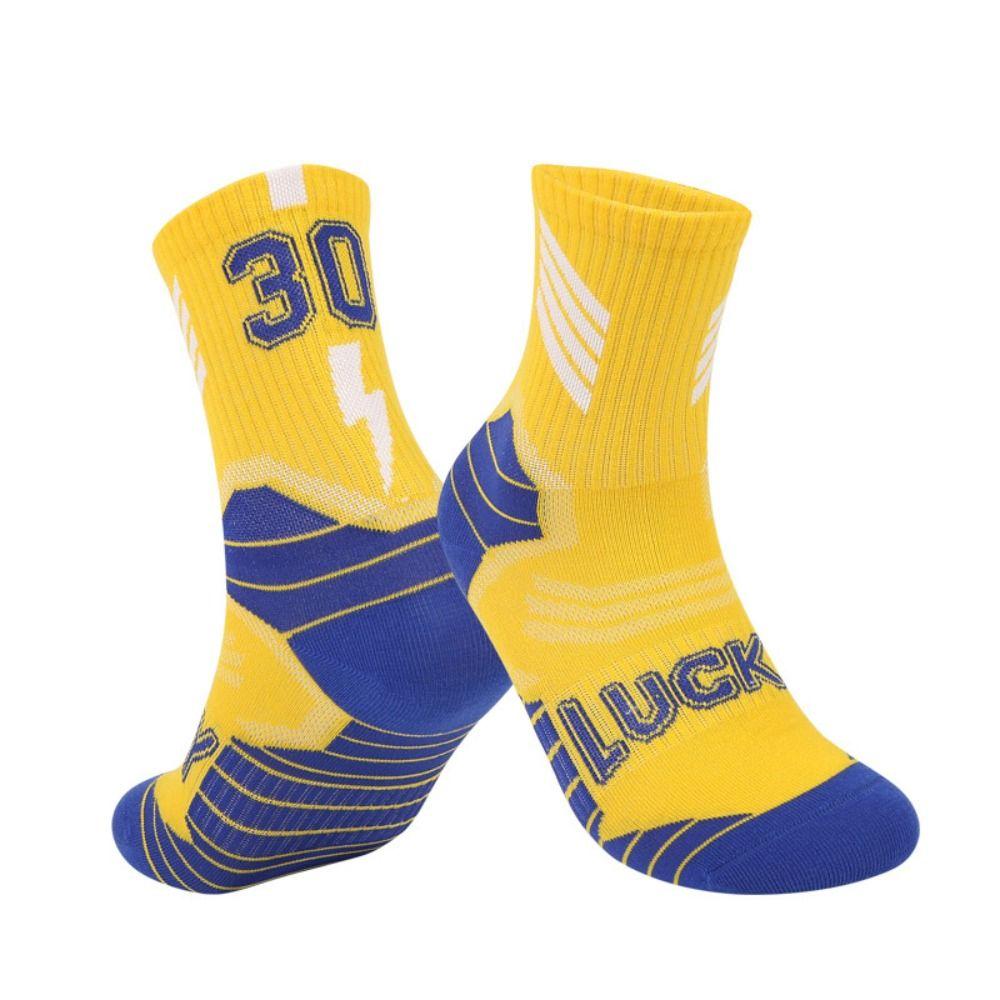 1 пара хлопковых баскетбольных носков, длинные, трубчатые, дышащие, детские, футбольные, разноцветные, удобные, махровые, для верховой езды