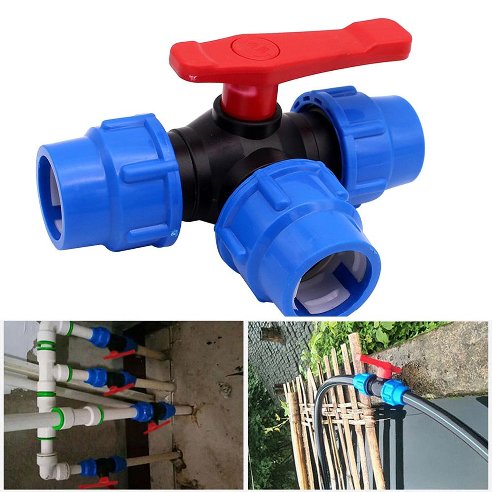 1Pcs Ball Valve 20/25/32/40/50mm 20mm-50mm Black+Blue