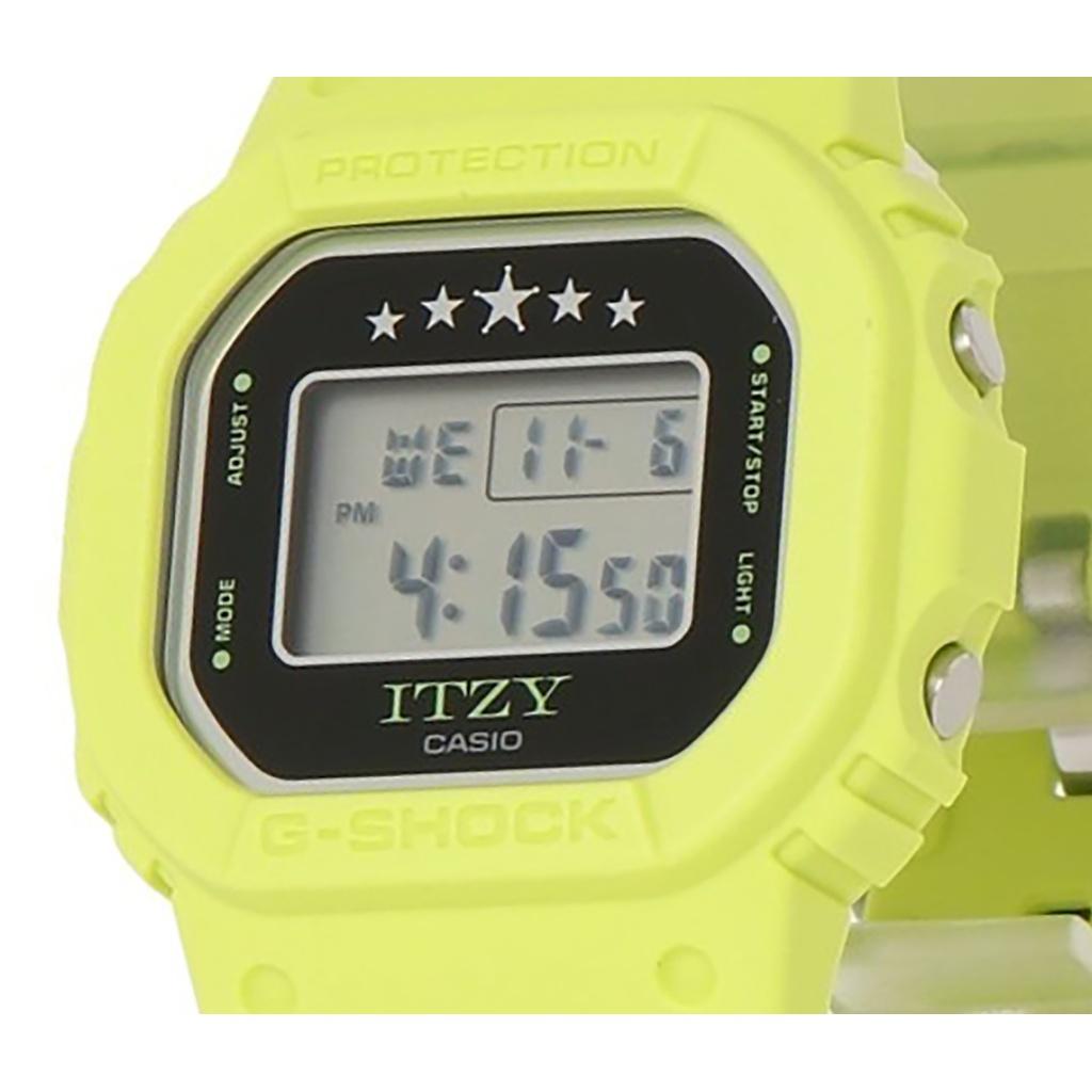 Casio G-Shock ITZY Collaboration цифровые зеленые кварцевые часы с ремешком из био-смолы GMD-S5610IT-3 200M для женщин