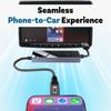 Беспроводной адаптер CarPlay с MirrorTouch Двустороннее управление, Plug-and-Play для автомобильных мультимедийных систем