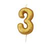 Metallic 3rd Birthday Pick Candle