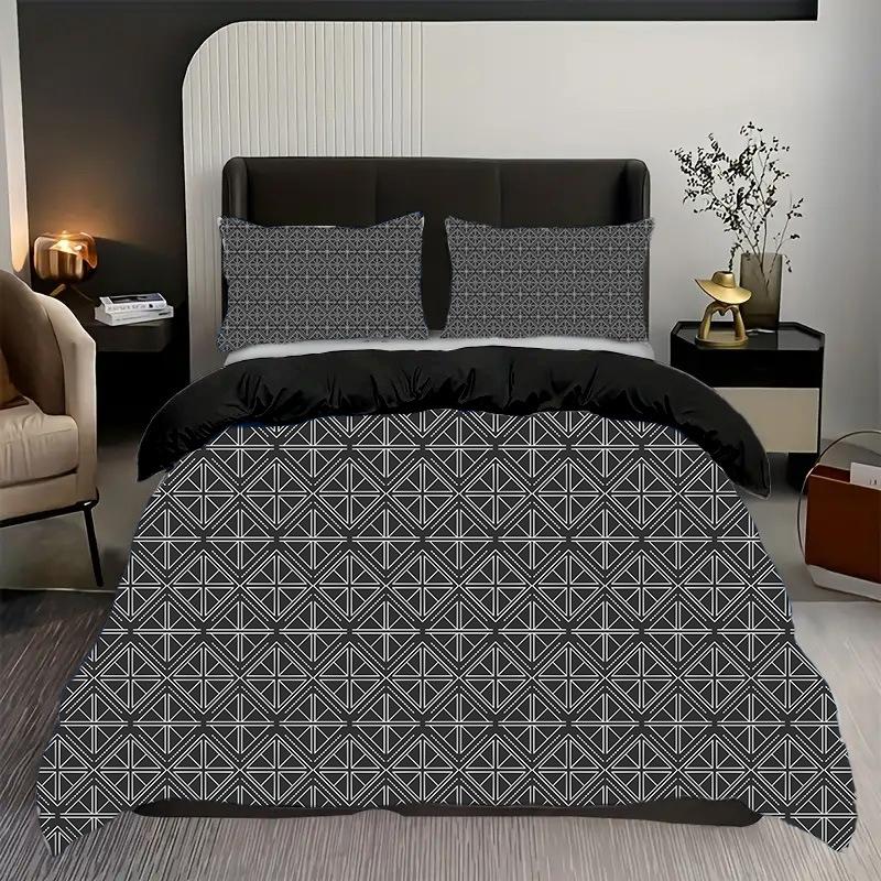 Bedding Customization Nordic Super Soft Simple Light Luxury Three-Piece Quilt Cover Mattress Home Textile Products