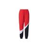 Retro Logo Weave Design Long Loose Knit Sweatpants Men Bottoms Red AR9895-657