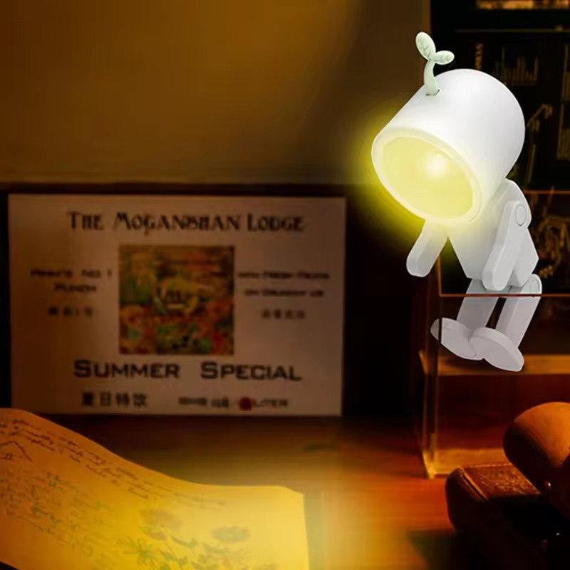 Светодиодные ночники на магнитной батарее AG, ночники для детской спальни, украшения для прикроватного столика, астронавты, мини-ночник