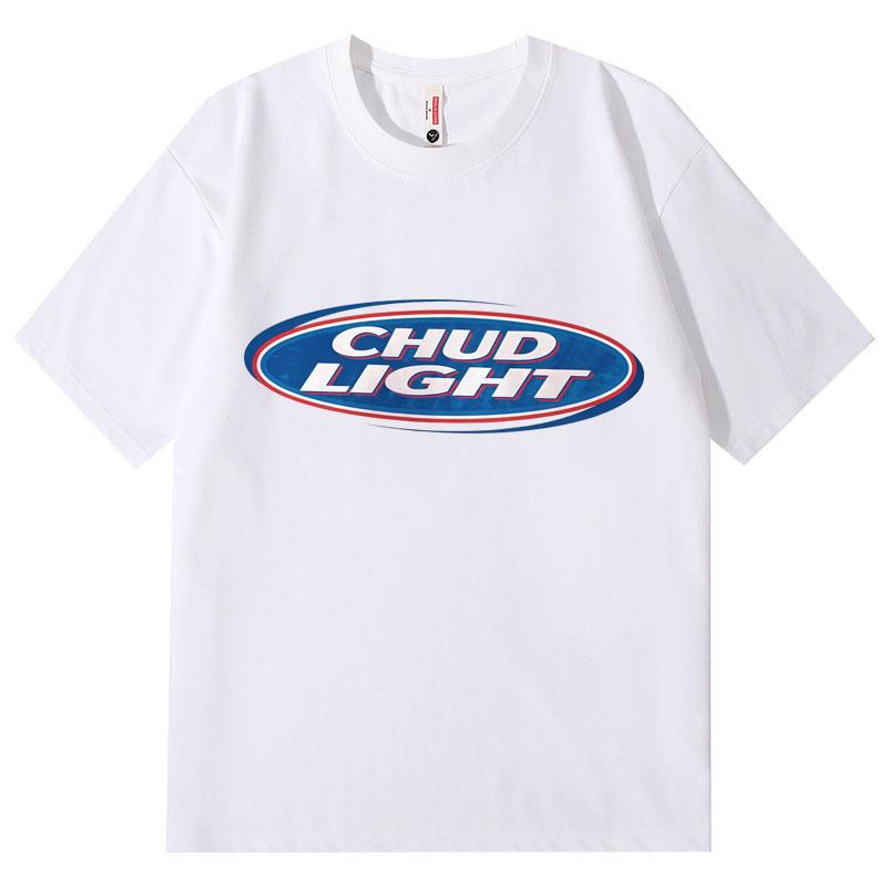 Chud Light Funny Meme T-Shirt High Quality Fashion Oversized T-Shirts Men Women Casual Cotton Short Sleeve T Shirts Streetwear