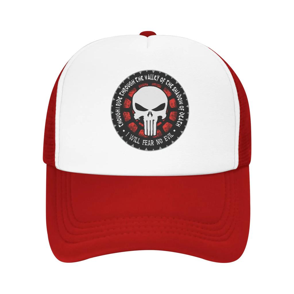 Через Долину Тени Смерти Наказатель Скелет Путешествия Сетчатые Бейсболки Мужские Пляжная Кокетливая Шляпа Хип-Хоп Кепка Тракер