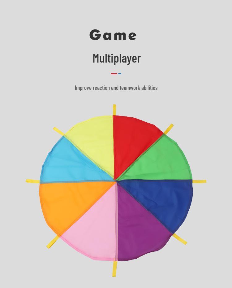 Радужный детский зонтик: Сенсорная игрушка для игр на открытом воздухе с участием родителей и детей