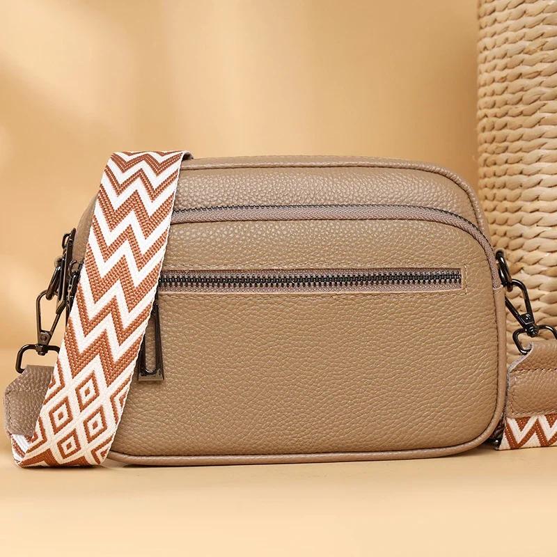 Женская сумка через плечо из натуральной кожи, большая вместительная сумка-мессенджер из кожи, роскошная мода, высокое качество