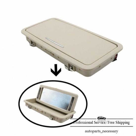 Для Jaguar XJ 2010-19 Кремово-белое зеркало для макияжа в заднем ряду с подсветкой США