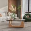 Nordic Tempered Transparent Glass Coffee Table Living Room Small Apartment Simple Light Luxury Mini Minimalist Tea Table