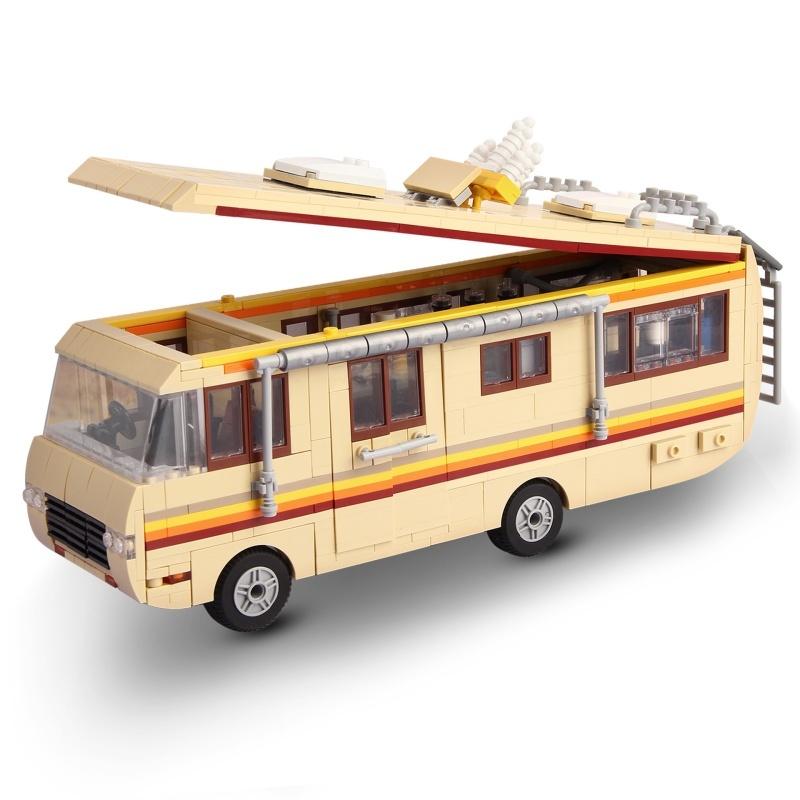 Breaking Bad Greenlight Bus Model Building Blocks Brick Puzzle Toys for Boys Birthday Gift Set