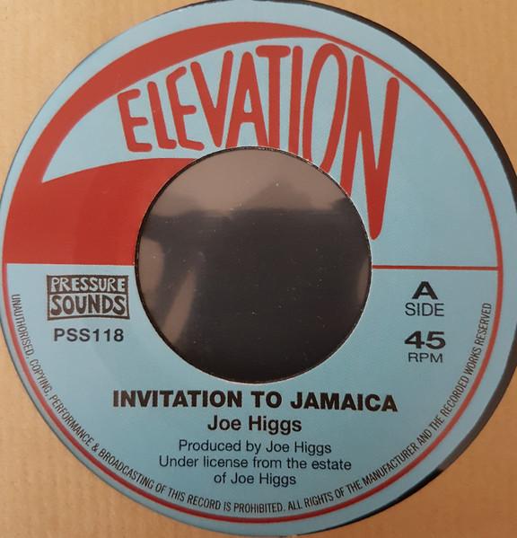 7inch Record JOE HIGGS - Invitation To Jamaica  PSS118 Pressure Sounds 2017 UK Reggae, Ska & Dub Used