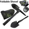 Foldable Portable Camping Shovel Outdoor Survival Engineer Shovel Multifunction Military Tactical Shovel Garden Hoe Digging Tool