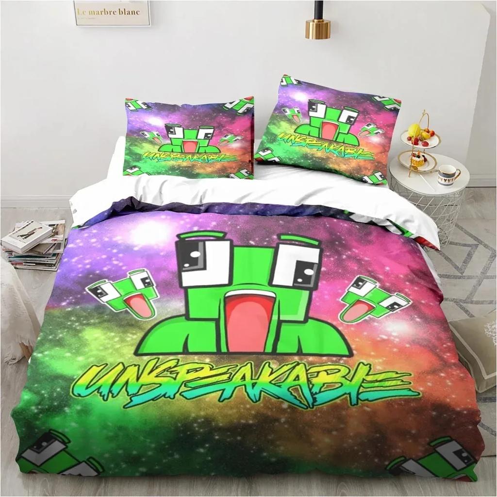 Cartoon Funny Play Unspeak.able Bedding Set Bedroom Soft Bedspreads for Bed Comefortable Duvet Cover Quilt and Pillowcase