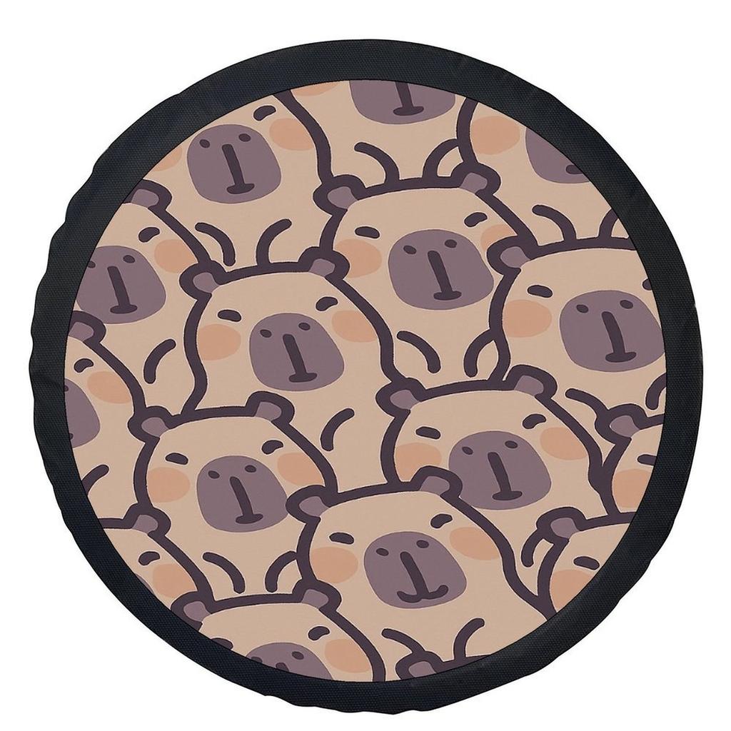 Capybara Pattern Tire Cover Funny Animal Spare Wheel Protector Universal Fit SUV