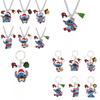 Cross-border New Christmas Pendant Cartoon Star Baby Stitch Necklace Anime Peripheral