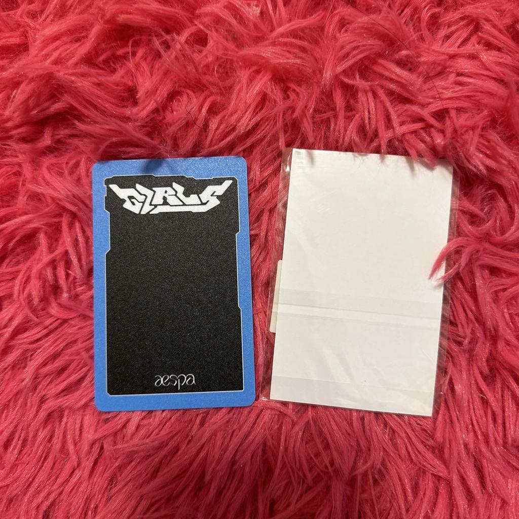 [Б/У] aespa Espa girls kms winter торговая карточка чеки китайский