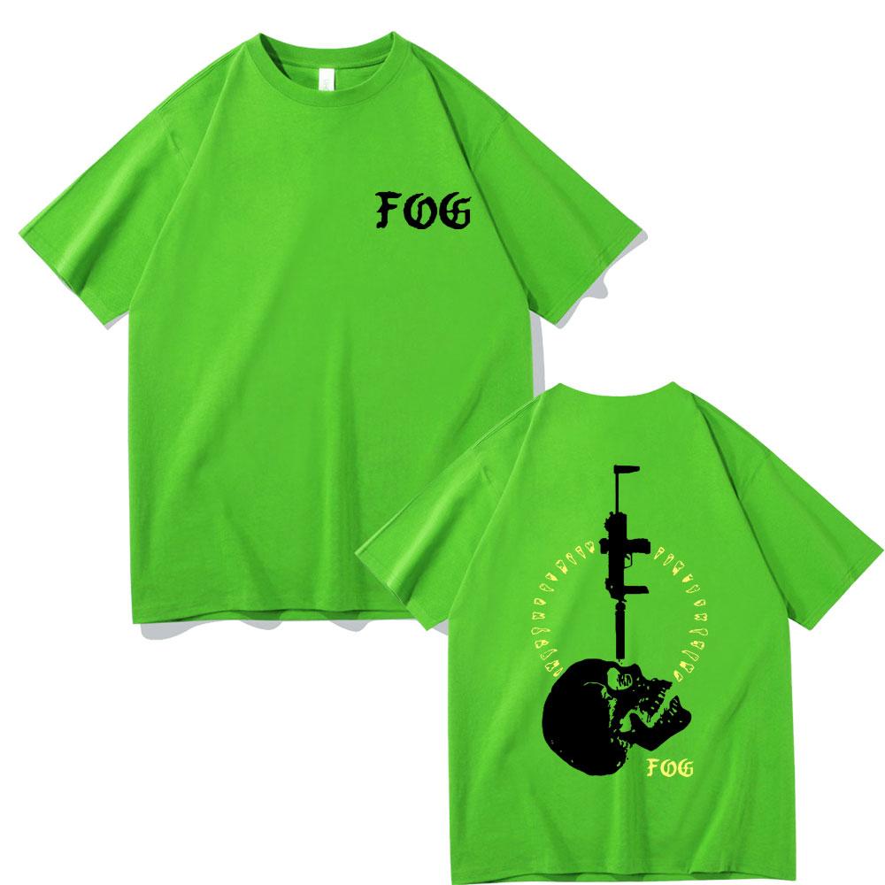 Vintage Fog Forward Observations Group Print T-shirt Skeleton Graphic T Shirts Men Oversized Tshirt Men's Gothic Rock Clothes